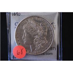 1890 Silver Morgan $1; EF40; EST. $30-50