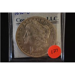 1890-O Silver Morgan $1; EST. $30-40