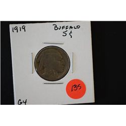 1919 Buffalo Nickel; G4; EST. $3-6