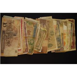 Foreign Bank Note; Various Dates, Conditions & Denominations; Lot of 50; EST. $30-40