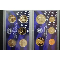 2001-S US Mint Proof Set With State Quarter Proof Set; EST. $10-15