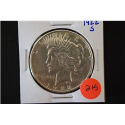 1922-S Peace $1; EST. $25-30