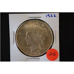 1922 Peace $1; EST. $25-30