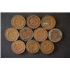 Image 2 : Indian Head One Cent; Lot of 10; EST. $10-20