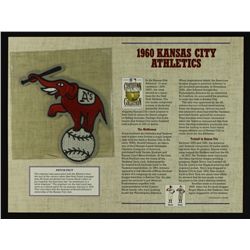 1960 Kansas City Athletics 12x9 Cooperstown Collection Commemorative Patch Display