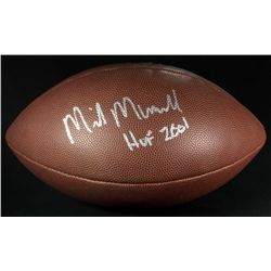 Mike Munchak Signed Football: Inscribed "HOF 2001" (JSA COA)