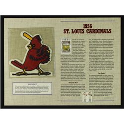 1956 St. Louis Cardinals 12x9 Cooperstown Collection Commemorative Patch Display