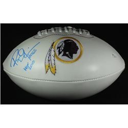 Russ Grimm Signed Redskins Logo Football: Inscribed "Hogs" & "HOF 2010" (JSA COA)