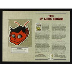 1953 St. Louis Browns 12x9 Cooperstown Collection Commemorative Patch Display