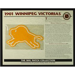 1901 Winnipeg Victorias 13x10 NHL Collection Commemorative Patch Display