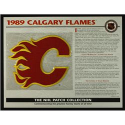 1989 Calgary Flames 13x10 NHL Collection Commemorative Patch Display
