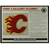 Image 1 : 1989 Calgary Flames 13x10 NHL Collection Commemorative Patch Display