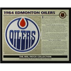 1984 Edmonton Oilers 13x10 NHL Collection Commemorative Patch Display