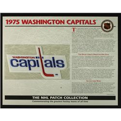 1975 Washington Capitals 13x10 NHL Collection Commemorative Patch Display
