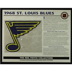1968 St. Louis Blues 13x10 NHL Collection Commemorative Patch Display