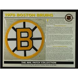1970 Boston Bruins 13x10 NHL Collection Commemorative Patch Display