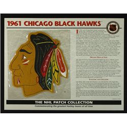 1961 Chicago Black Hawks 13x10 NHL Collection Commemorative Patch Display