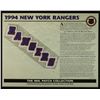 Image 1 : 1994 New York Rangers 13x10 NHL Collection Commemorative Patch Display