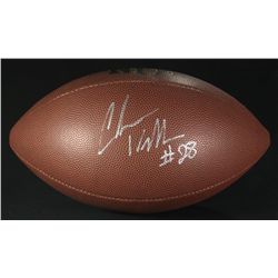 Chris Wells Signed Football (JSA COA)