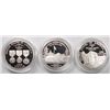 Image 3 : UNITED STATES VETERANS THREE PIECE PROOF COMMEMORATIVE SILVER DOLLARS