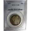 Image 1 : 1915 BARBER HALF DOLLAR PCGS VG 8