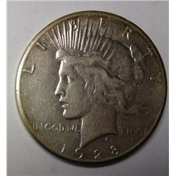 1928 PEACE DOLLAR XF+