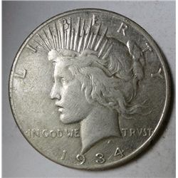 1934-S PEACE DOLLAR XF NICE