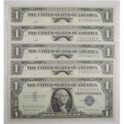 (5) $1.00 SILVER CERTS, (5) $2.00 RED SEALS AND (5) $5.00 RED SEALS  VF OR BET