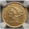 Image 2 : 1903  $2 1/2 gold    NGC AU clnd