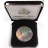 Image 1 : 2005 US silver Eagle in original box FANTASTIC RAINBOW COLOR