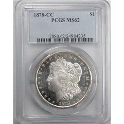 1878-CC MORGAN DOLLAR NGC MS-62 LOOKS PROOF LIKE