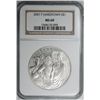 Image 1 : 2007 JAMESTOWN COMMEMORATIVE DOLLAR NGC MS-69. NEAR PERFECT!