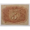 Image 2 : 2nd issue 5 cent fractional currency  VG/F