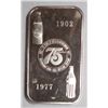 Image 2 : 1 oz. silver ART BARS. Back in the seventy's this was a hot collectible. This