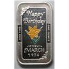Image 1 : 1 oz. Silver ART BARS. Back in the seventy's this was a hot collectible.