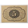 Image 2 : 1st issue 5 cent fractional currency  AU  EST  $55-$60