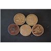Image 1 : 1857 (2), 1858 & Unreadable Date (2) Flying Eagle One Cent; Lot of 5; EST. $60-75