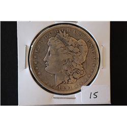 1891 Silver Morgan $1; EST. $25-30