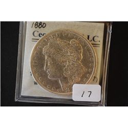 1880 Silver Morgan $1; EST. $30-40