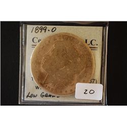 1899-O Silver Morgan $1; Low Grade; EST. $30-40
