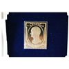 Image 2 : 22K Gold Replica Stamp W/Enlarged Reproduction Of The Original Stamp With First Day Issue 1870; 30 C