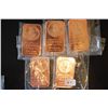 Image 1 : 2012 Copper Ingot; .999 Fine Copper 1 Oz.; Lot of 5; EST. $20-25