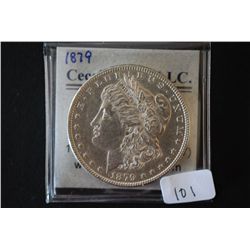 1879 Silver Morgan $1; EST. $30-40