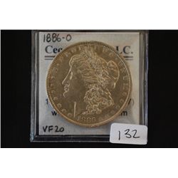 1886-O Silver Morgan $1; VF20; EST. $30-50