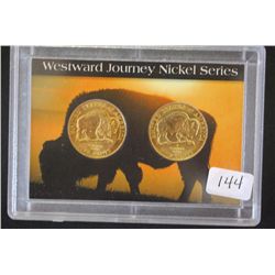 2005 Westward Journey Nickel Series Set "American Bison"; P&D Mints; CLAD; EST. $3-5