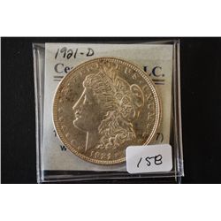 1921-D Silver Morgan $1; EST. $30-40