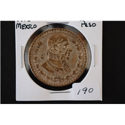 1963 Mexico Un Peso Foreign Coin; EST. $3-6