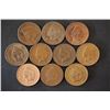Image 1 : Indian Head One Cent; Various Dates & Conditions; Lot of 10; EST. $10-20