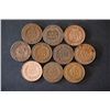 Image 2 : Indian Head One Cent; Various Dates & Conditions; Lot of 10; EST. $10-20