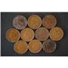 Image 1 : Indian Head One Cent; Various Dates & Conditions; Lot of 10; EST. $10-20
